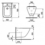 Биде подвесное Laufen Palace 8.3070.1.000.302.1