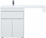 Тумба под раковину Aquanet Токио 68 белый (напольная, 1 ящик, 2 дверцы) 00237746