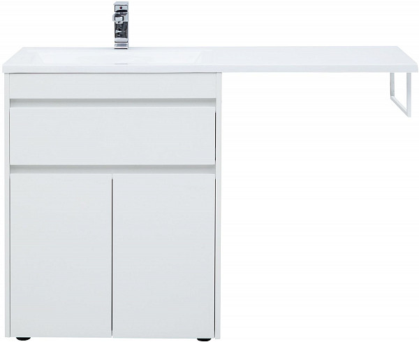 Тумба под раковину Aquanet Токио 68 белый (напольная, 1 ящик, 2 дверцы) 00237746