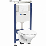 Комплект инсталляции Geberit Duofix Plattenbau 458.122.2U.1 с подвесным унитазом Idol