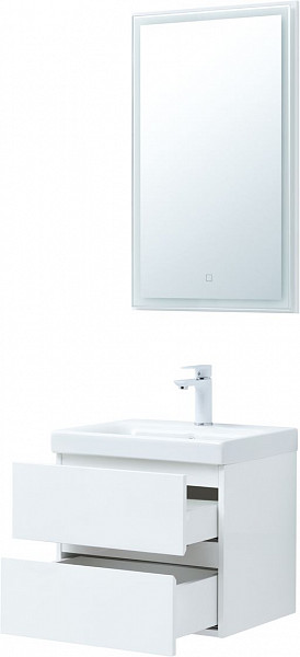 Мебель для ванной Aquanet Беркли 50 белый глянец (2 ящика) 00306356