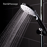 Душевой гарнитур с верхней лейкой, белый, Ray, IDDIS, RAYSW3Fi76