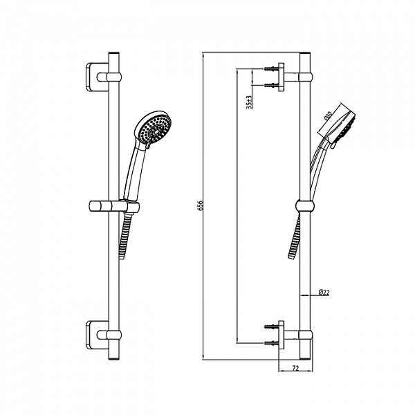 Душевой гарнитур, Bild, IDDIS, BIL3F65i16