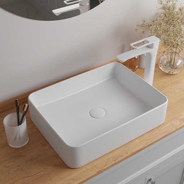 Белый глянцевый умывальник накладной, Slide, IDDIS, SLIWS02i27