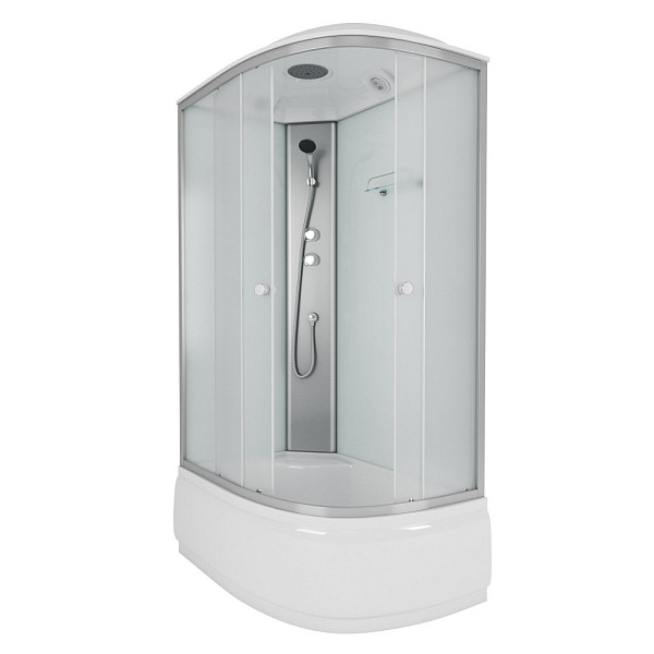 Душ.каб. NG-7310-14L (1200х800х2150) высокий поддон(40см) стекло МАТОВОЕ 4 места