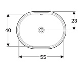 Раковина встраиваемая Geberit VariForm 61 500.756.01.2