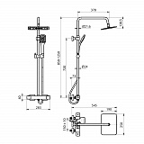 Душевая система "Koller Pool" NEON  с термостатом