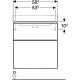 Комплект мебели "Идеальная тройка" Geberit Smyle 60 см 529.352.00.6 (витринный образец)
