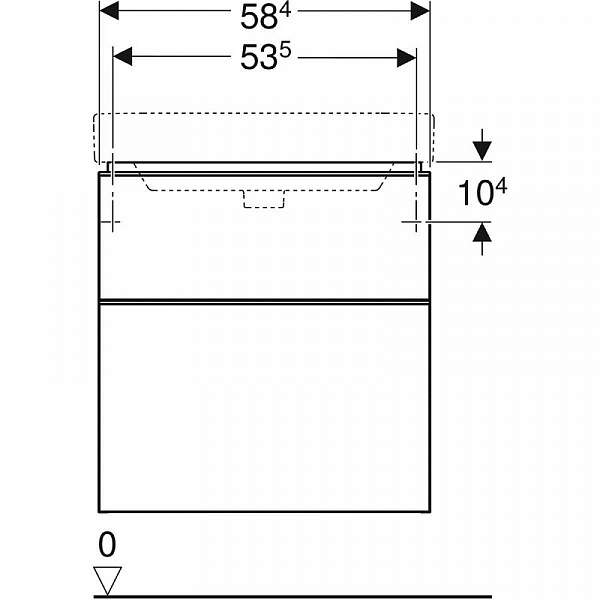 Комплект мебели "Идеальная тройка" Geberit Smyle 60 см 529.352.00.6 (витринный образец)