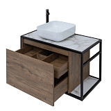 Тумба под раковину Aquanet Nova Lite Loft 90 L дуб рустикальный 00261660