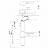 Смеситель для ванны с коротким изливом Wasserkraft Main 4101
