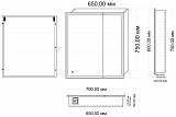 Зеркало-шкаф AZARIO Minio 1Л 700*800 с подсветкой (CS00075842)