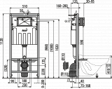 Инсталляция для унитазов AlcaPlast Sadromodul AM101/1120