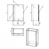 Тумба под раковину Cersanit Moduo 40 см  SB-SZ-MOD-MO40/Wh