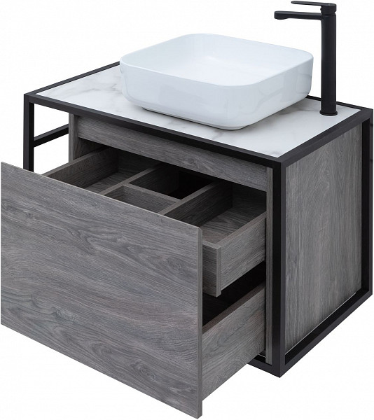 Тумба под раковину Aquanet Nova Lite Loft 75 R дуб рошелье 00261653