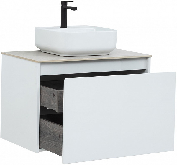 Тумба под раковину Aquanet Nova Lite 75 белый (1 ящик) 00242275