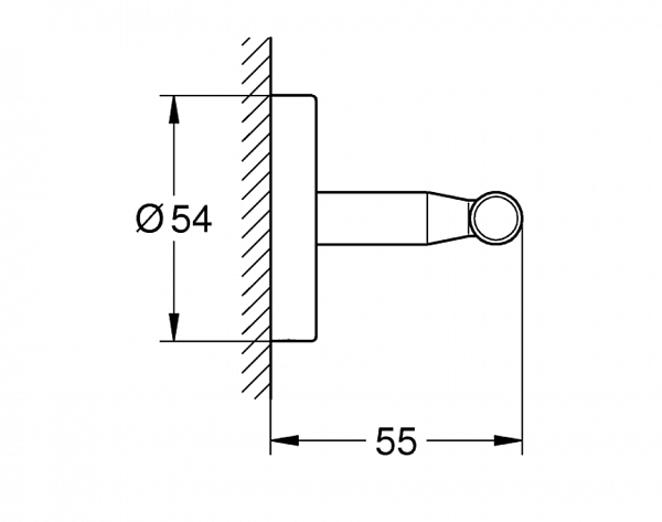 Двойной крючок Grohe BauCosmopolitan 40461001 Хром