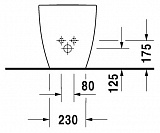 Биде напольное Duravit Happy D.2 2259100000