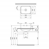 Раковина Bocchi Scala 1006-001-0125 белая