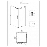 Душевой уголок Grossman Cosmo GR-1090 90x90