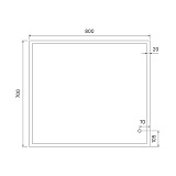 Зеркало 80 см, Brick, IDDIS, BRI8000i98