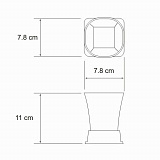 Стакан для зубных щеток Wasserkraft Amper K-5428