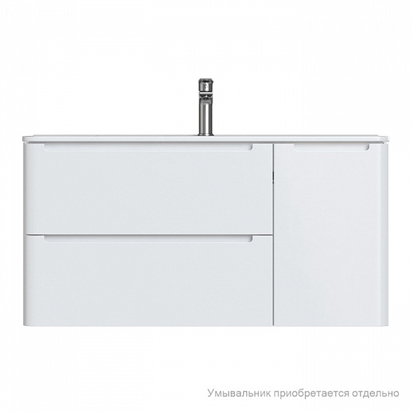 Тумба подвесная, белый, 100 см, Edifice, IDDIS, EDI10W1i95. Подходит умывальник 0101000i28