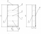 Шкаф подвесной Cersanit Moduo 40 см  SB-SW-MOD40/Wh
