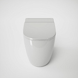 Унитаз GR-PR-5502 impuls (570*360*450) БЕЛЫЙ напольный с тонкой крышкой, 1 место