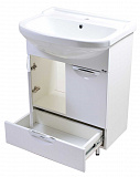 Тумба с выдвижным ящиком Emmy Милли 60 с раковиной Уют