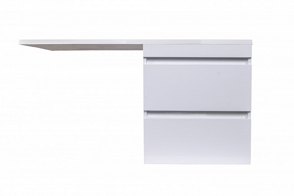 Тумба подвесная "Даллас 115", Люкс белый, под раковину, PLUS