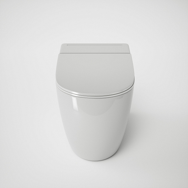 Унитаз GR-PR-5502 impuls (570*360*450) БЕЛЫЙ напольный с тонкой крышкой, 1 место