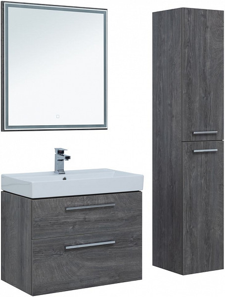 Тумба под раковину Aquanet Nova 75 дуб рошелье (2 ящика) 00242260