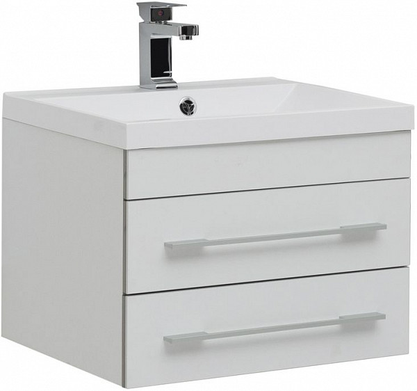 Тумба под раковину Aquanet Верона 58 New белый матовый 00272423