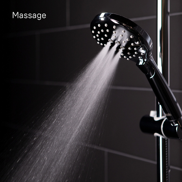 Душевой гарнитур с верхней лейкой, хром, Ray, IDDIS, RAYSB3Fi76