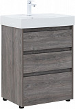 Тумба под раковину Aquanet Nova Lite 60 дуб рошелье (3 ящика) 00302470