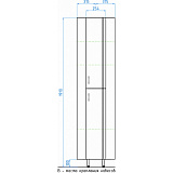 Шкаф-колонна Style Line Веер, угловая