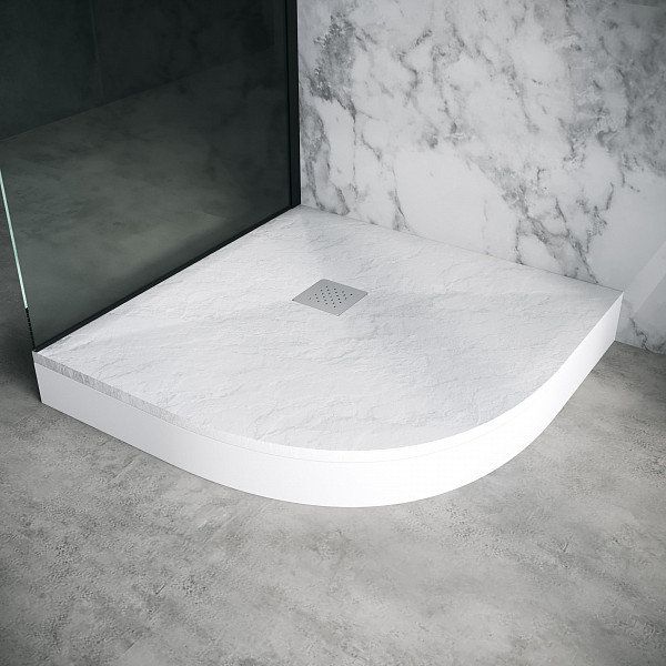 Поддон полукруг белый (90*90*2,5) Strong