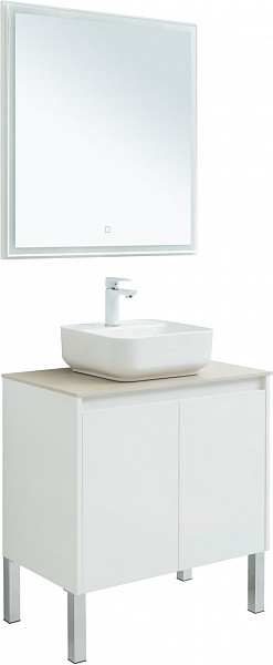 Мебель для ванной Aquanet Nova Lite 75 белый глянец (2 дверцы) 00302535