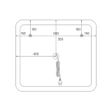 Зеркало с подсветкой, 80 см, Esper, IDDIS, ESP8000i98