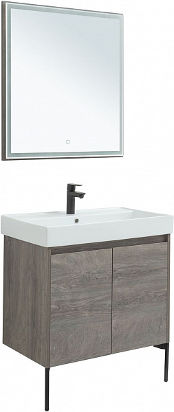 Мебель для ванной Aquanet Nova Lite 75 дуб рошелье (2 дверцы) 00302536