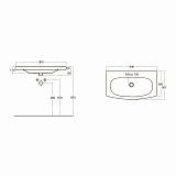 Раковина мебельная  90 FFC см JAVA