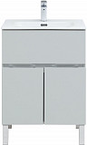 Тумба под раковину Aquanet Алвита New 60 1 ящик, 2 дверцы, серый 00277548