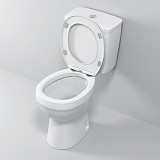 Унитаз Brava NG-9901 (630*360*740) напольный БЕЗОБОДКОВЫЙ с тонкой крышкой, 2 места