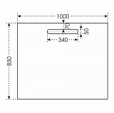Зеркало Лондон 100 с LED-подсветкой Санта 900521