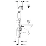 Система инсталляции для унитазов Geberit Duofix UP100 457.570.00.1