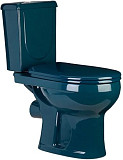 Унитаз-компакт Оскольская керамика Ирида Стандарт, с горизонтальным выпуском, зеленый