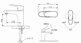 Смеситель для раковины Bravat Pure F1105161C