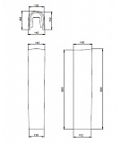 Пьедестал для раковины Santeri Визит белый 1.3605.3.S00.00B.0