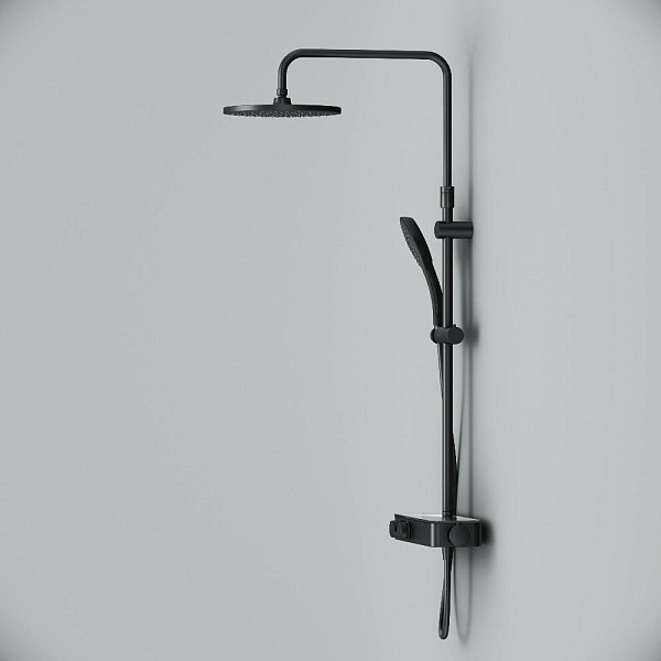 F0750A422 Inspire V2.0, душевая система, набор: см-ль д/душа с термостатом, верхний душ d 250 мм, ру